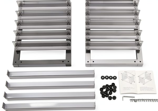 TdiriNar Stainless Steel Bakery Rack Portable 5 Tier Storage-4