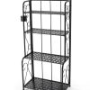 Commercial Bakery Rack Rustic Brown Industrial Storage-8