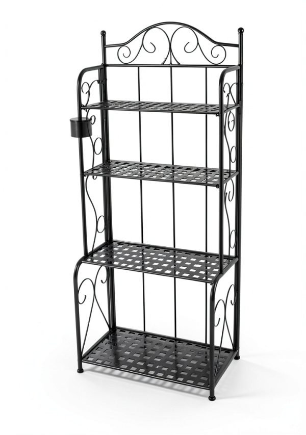Commercial Bakery Rack Rustic Brown Industrial Storage-8