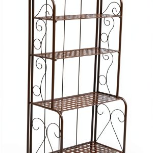 Commercial Bakery Rack Rustic Brown Industrial Storage-0