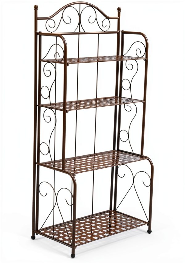 Commercial Bakery Rack Rustic Brown Industrial Storage-0