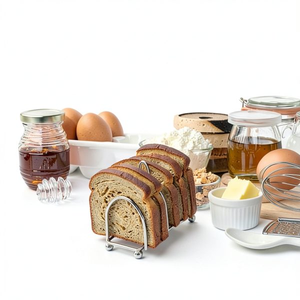 Frdhee Stainless Steel Toast Rack 6 Slice Heat Resistant-6