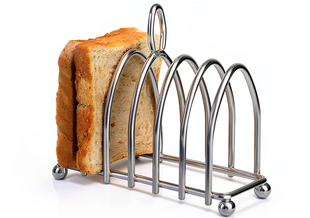 EALRIDV toast rack displaying bread slices on a kitchen counter