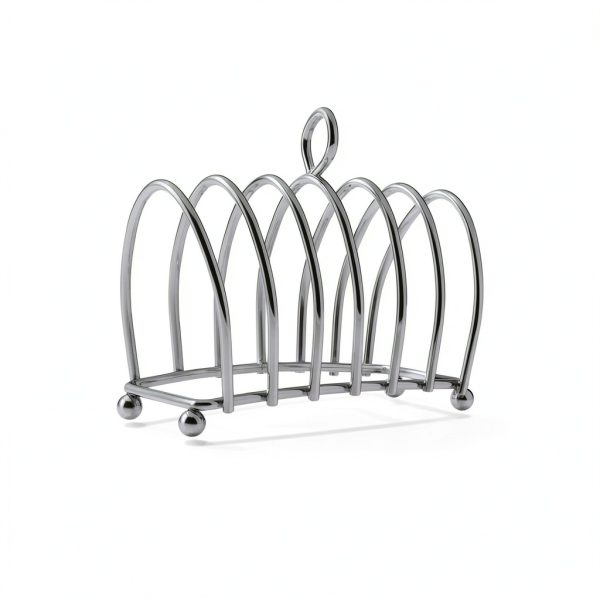 Kilo Chrome Toast Rack 6 Slot Breakfast Dining Metal-4