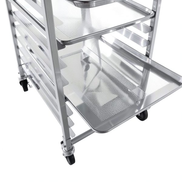 ReunionG Aluminum Bakery Rack Portable Lockable Storage-8