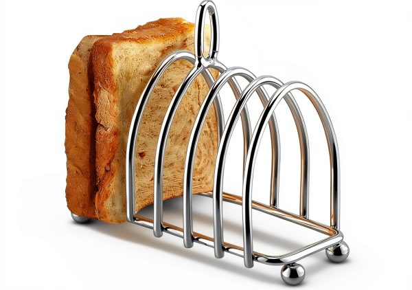 Frdhee Stainless Steel Toast Rack 6 Slice Heat Resistant-0