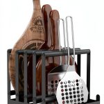 Nisorpa Pizza Peel Rack Alloy Steel Portable 5 Tier Storage-0