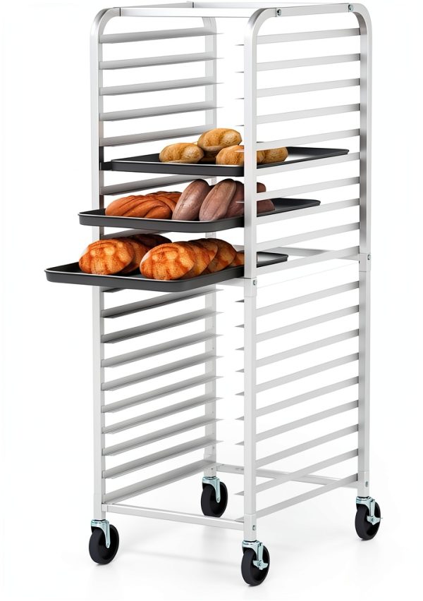 Giantex 20-Tier Aluminum Bun Pan Rack Commercial Kitchen-0