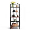 Boraam Bakers Rack Black Steel 5 Shelf Kitchen Storage-3