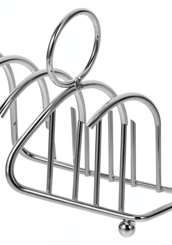 Tofficu Chrome Toast Rack Space Saving Kitchen Countertop-6