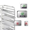Sadoup Aluminum Bun Pan Rack Portable Commercial Bakery-3