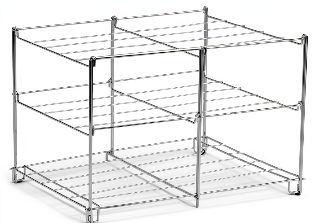 Fox Valley Traders bakery rack in use holding multiple dishes