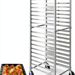 Sadoup Aluminum Bun Pan Rack Portable Commercial Bakery-0