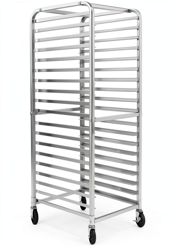 Venionwa 20 Tier Aluminum Bakery Rack Mobile Commercial-2