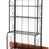 Commercial Bakery Rack Rustic Brown Industrial Storage-7