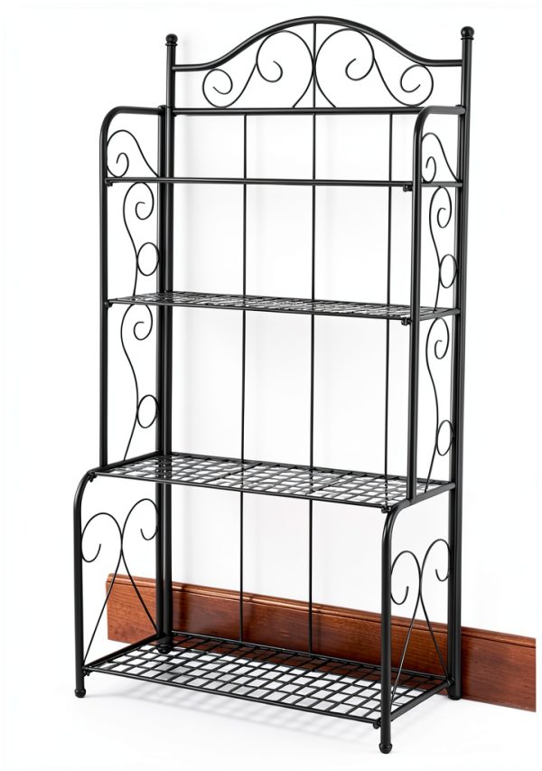 Commercial Bakery Rack Rustic Brown Industrial Storage-7