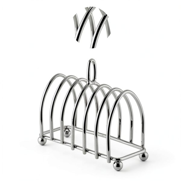 Frdhee Stainless Steel Toast Rack 6 Slice Heat Resistant-7