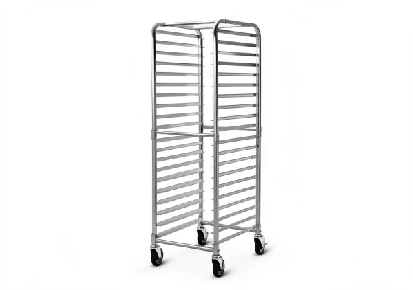 ReunionG Aluminum Bakery Rack Portable Lockable Storage-4
