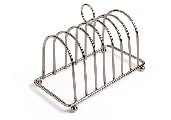 Tofficu Chrome Toast Rack Space Saving Kitchen Countertop-1