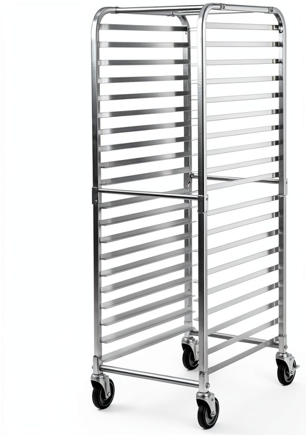 ReunionG Aluminum Bakery Rack Portable Lockable Storage-5