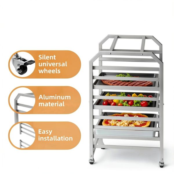 RCZSCBK 9-Tier Bakery Rack Metal Washable Commercial Kitchen-5