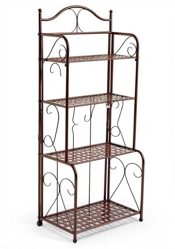 Commercial Bakery Rack Rustic Brown Industrial Storage-4