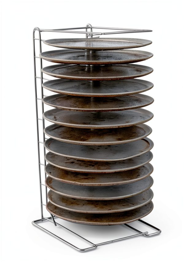 HUBERT Commercial Pizza Pan Rack Chrome Steel 10 Shelf-1