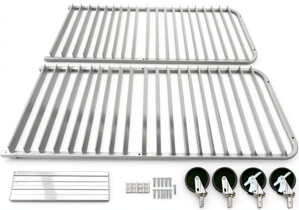 Venionwa 20 Tier Aluminum Bakery Rack Mobile Commercial-8