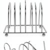 Tofficu Chrome Toast Rack Space Saving Kitchen Countertop-7