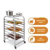 RCZSCBK 9-Tier Bakery Rack Metal Washable Commercial Kitchen-1