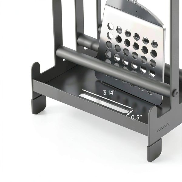 Nisorpa Pizza Peel Rack Alloy Steel Portable 5 Tier Storage-7