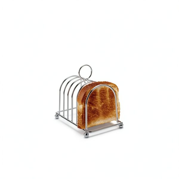 Tofficu Chrome Toast Rack Space Saving Kitchen Countertop-3