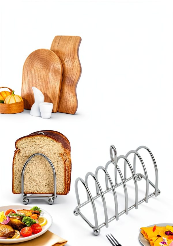 EALRIDV Toast Rack Stainless Steel 4-6 Slice Capacity-5