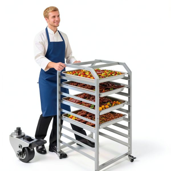 RCZSCBK 9-Tier Bakery Rack Metal Washable Commercial Kitchen-6
