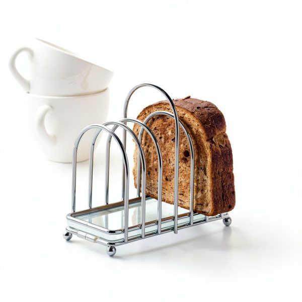 Kilo Toaster Rack Chrome Silver 6 Slot Toast Holder-3