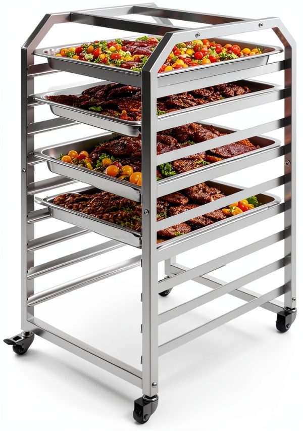 RCZSCBK 9-Tier Bakery Rack Metal Washable Commercial Kitchen-0