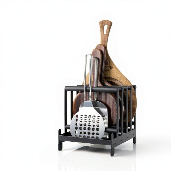 Nisorpa Pizza Peel Rack Alloy Steel Portable 5 Tier Storage-1