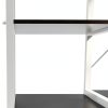 DlandHome Microwave Cart Stand Black Metal Storage Modern-5