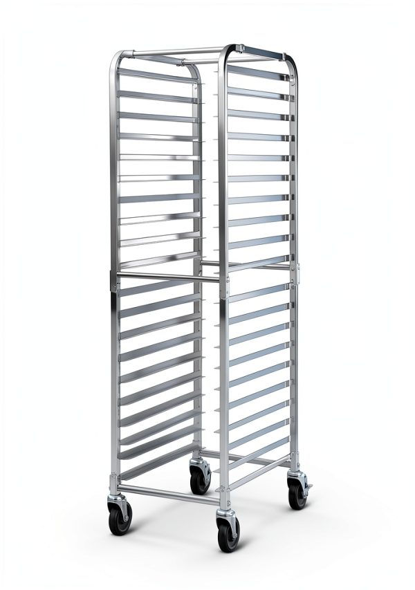 ReunionG Aluminum Bakery Rack Portable Lockable Storage-3