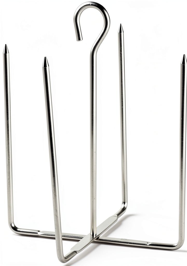 'Fox Valley Traders baked potato spike rack in use on an oven rack'