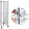 Profeeshaw 20 Tier Bakery Rack Aluminum Mobile Durable-5
