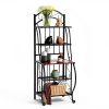 Boraam Bakers Rack Black Steel 5 Shelf Kitchen Storage-4