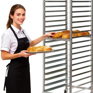 Sandinrayli 20-Tier Bakery Rack Rust Resistant Alloy Steel-0