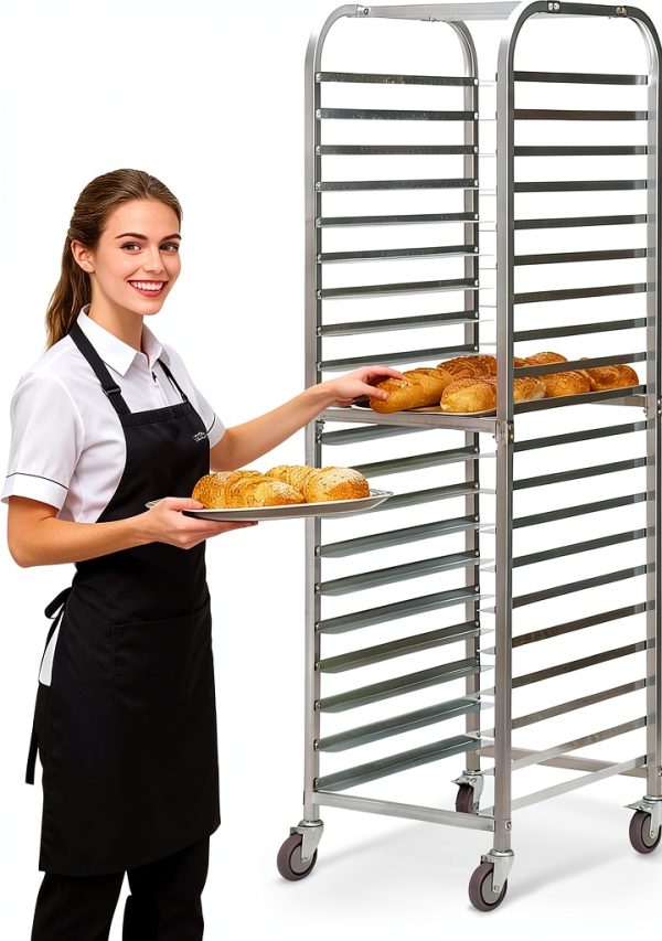 Sandinrayli 20-Tier Bakery Rack Rust Resistant Alloy Steel-0