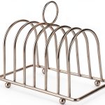 JAGTRADE Stainless Steel Toast Bread Rack Kitchen Storage-0