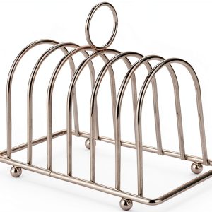 JAGTRADE Stainless Steel Toast Bread Rack Kitchen Storage-0