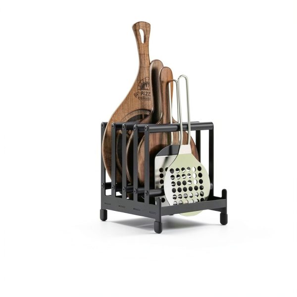 Nisorpa Pizza Peel Rack Alloy Steel Portable 5 Tier Storage-3