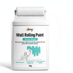 White Paint by Verny Touch Up with Integrated Roller Brush, Low Odor-0
