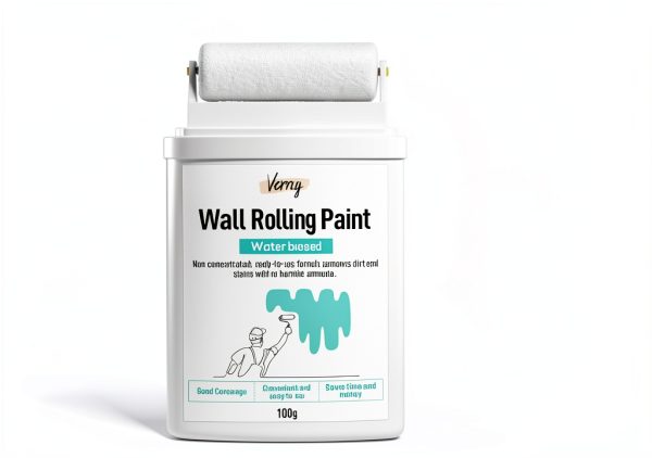 White Paint by Verny Touch Up with Integrated Roller Brush, Low Odor-0