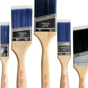 Bates Paint Brushes 6 Pack Angle and Flat Wood Handle Bristle Set-0
